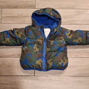 💐Toughskins Camouflage Puffer Toddler Jacket🍍🍓🦉🐧💘